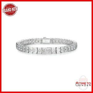 Sterling Silver Moissanite Tennis Bracelet D Color VVS1 Clarity